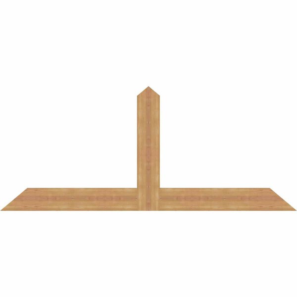 Ekena Millwork Portland Timber Gable Bracket, Western Red Cedar, 72"W x 30"H x 1 1/2"D x 5 1/2"F, 10/12 Pitch GBW072X30X0206POR00SWR - main